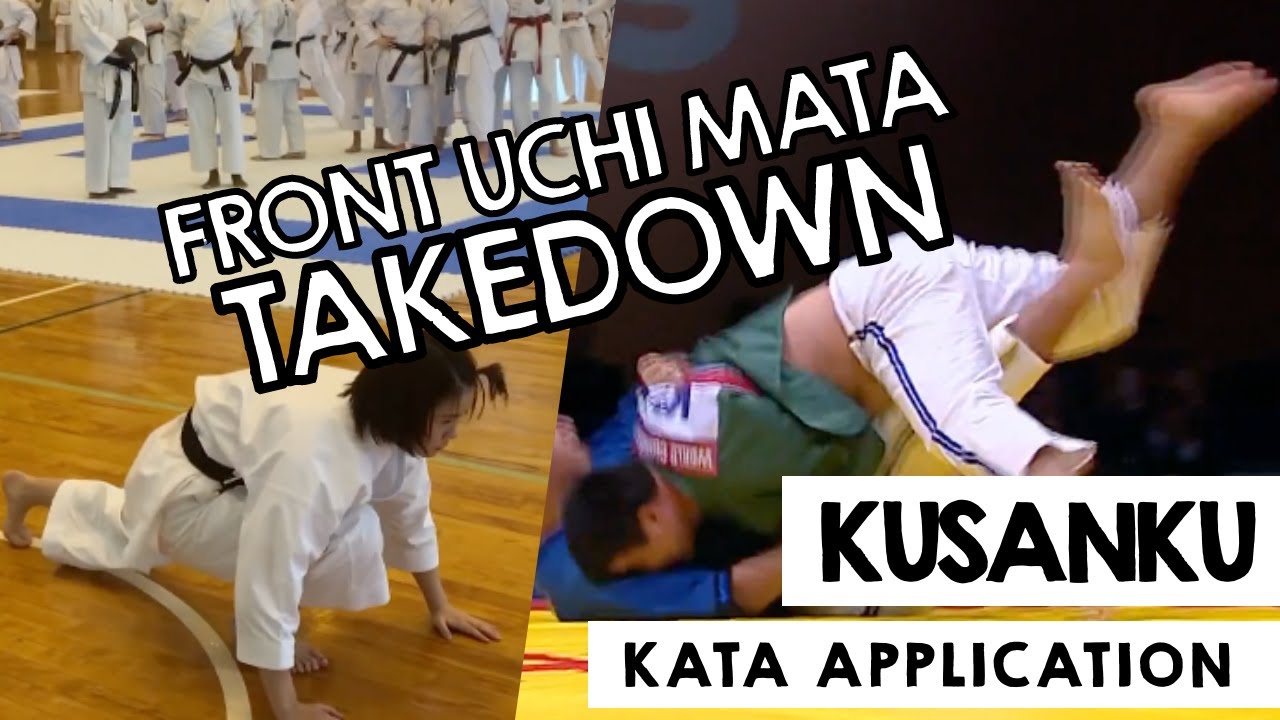 Karate Throw (Front Uchi Mata) - Kusanku Application  #karate #martialarts #mma