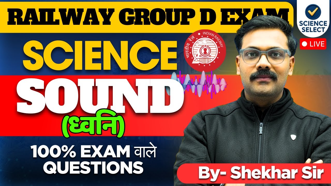 RAILWAY GROUP D SCIENCE | SOUND (ध्वनि) | COMPLETE PYQS | SHEKHAR SIR #groupd #railwaygroupd #rrb