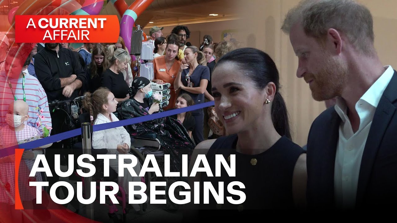Duke and Duchess of Sussex touch down in Australia | A Current Affair