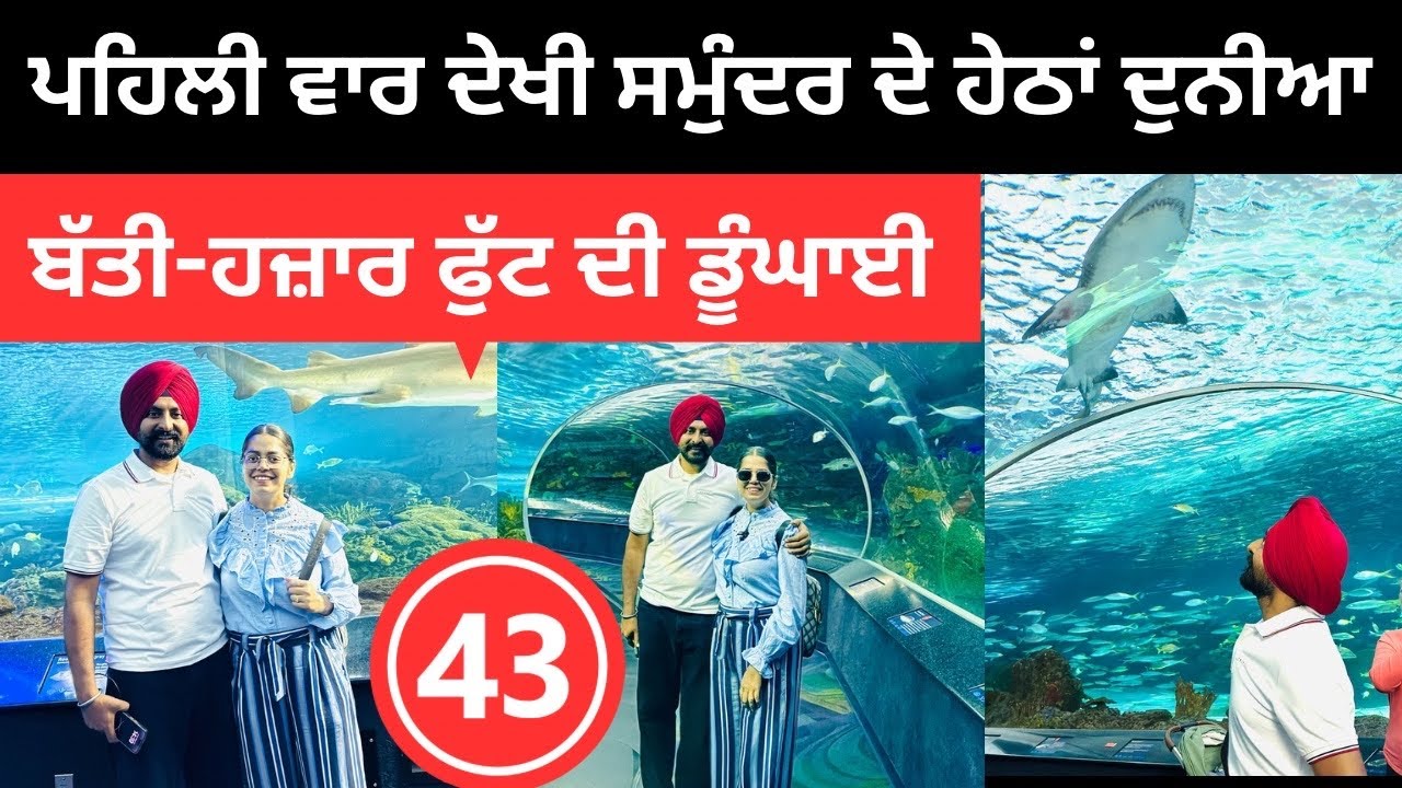 ਪਹਿਲੀ ਵਾਰ ਦੇਖੀ ਸਮੁੰਦਰ ਦੇ ਹੇਠਲੀ ਦੁਨੀਆ Aquarium Canada 🇨🇦 Punjabi Travel Couple | Ripan Khushi