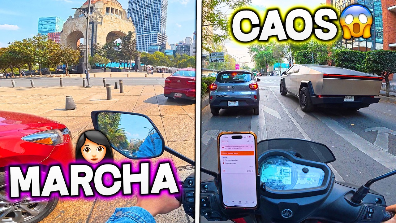 La CIUDAD Antes De La MARCHA FEMINISTA 👩 (CAOS ☠️) - Delivery en CDMX