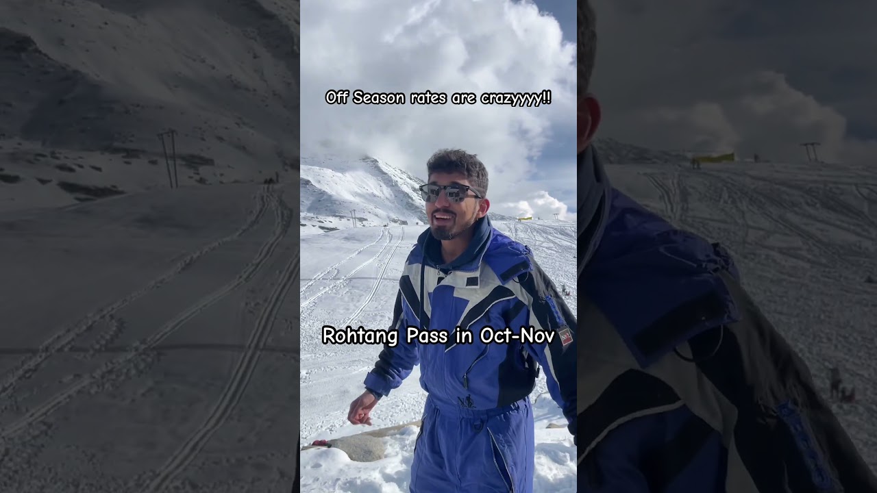 It&rsquo;s Snowing in Rohtang Pass❄️⛷️🎿#shorts #viral #challenge #travel #manali #rohtang #Himachal #vlog