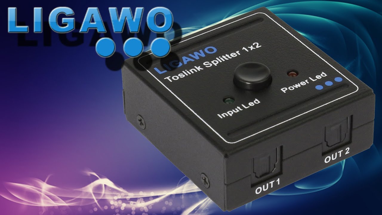 Hardware - Ligawo 6518753 SPDIF Toslink Audio Splitter 1x2