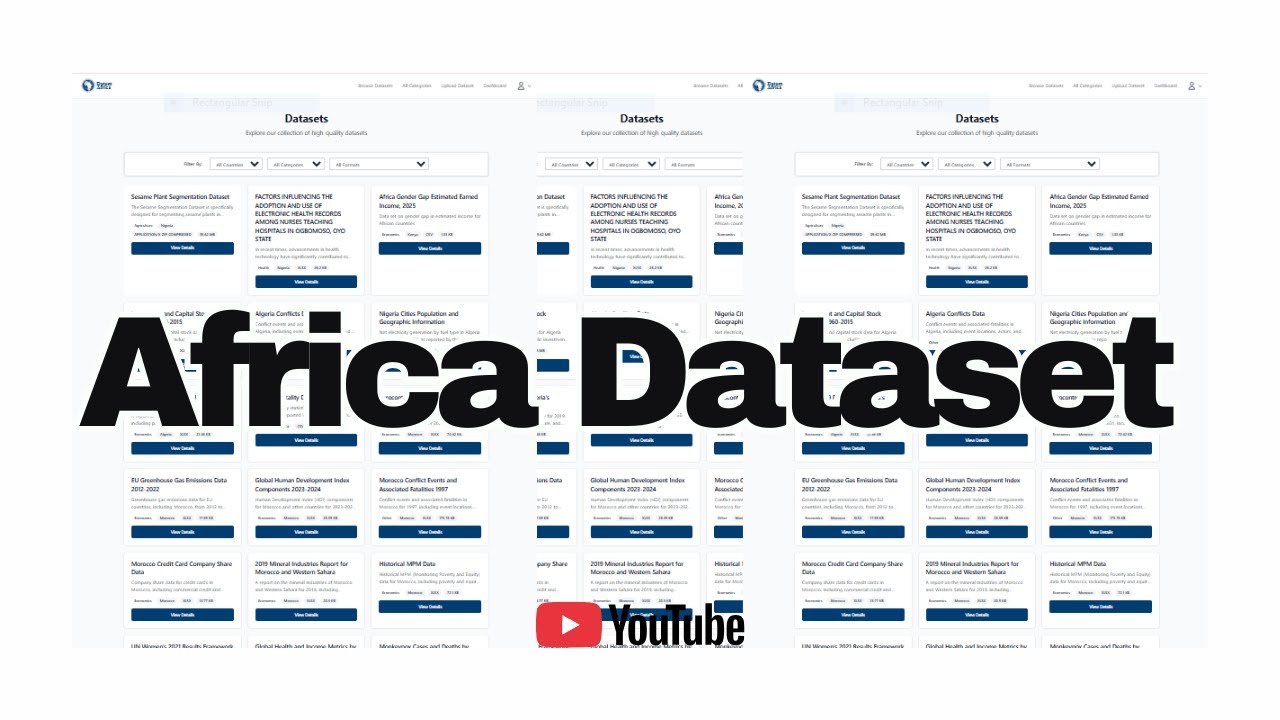 Africa Dataset Opensource Platform