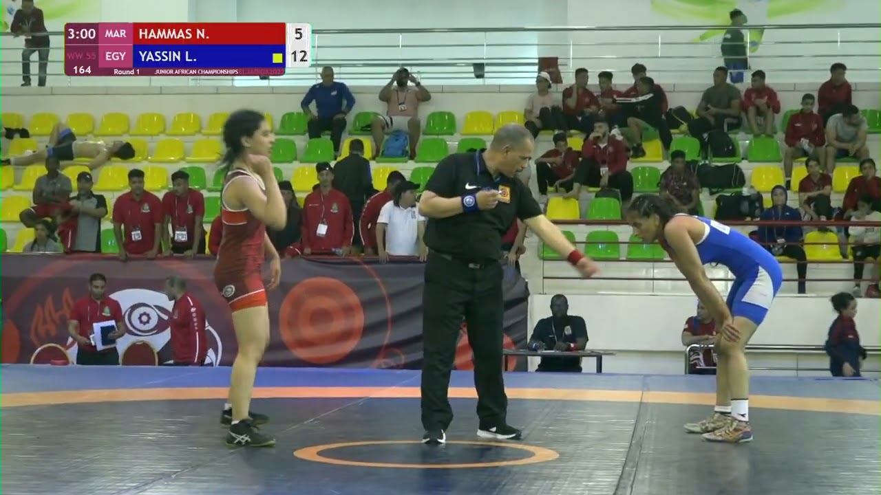 Round 1 WW - 55 kg: N. HAMMAS (MAR) v. L. YASSIN (EGY)