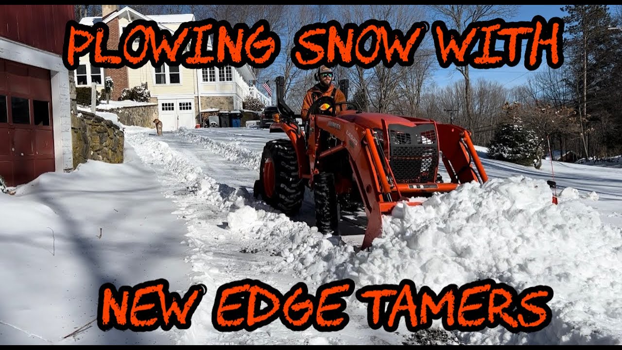 #191 Plowing Snow with Kubota Tractor and Edge Tamers