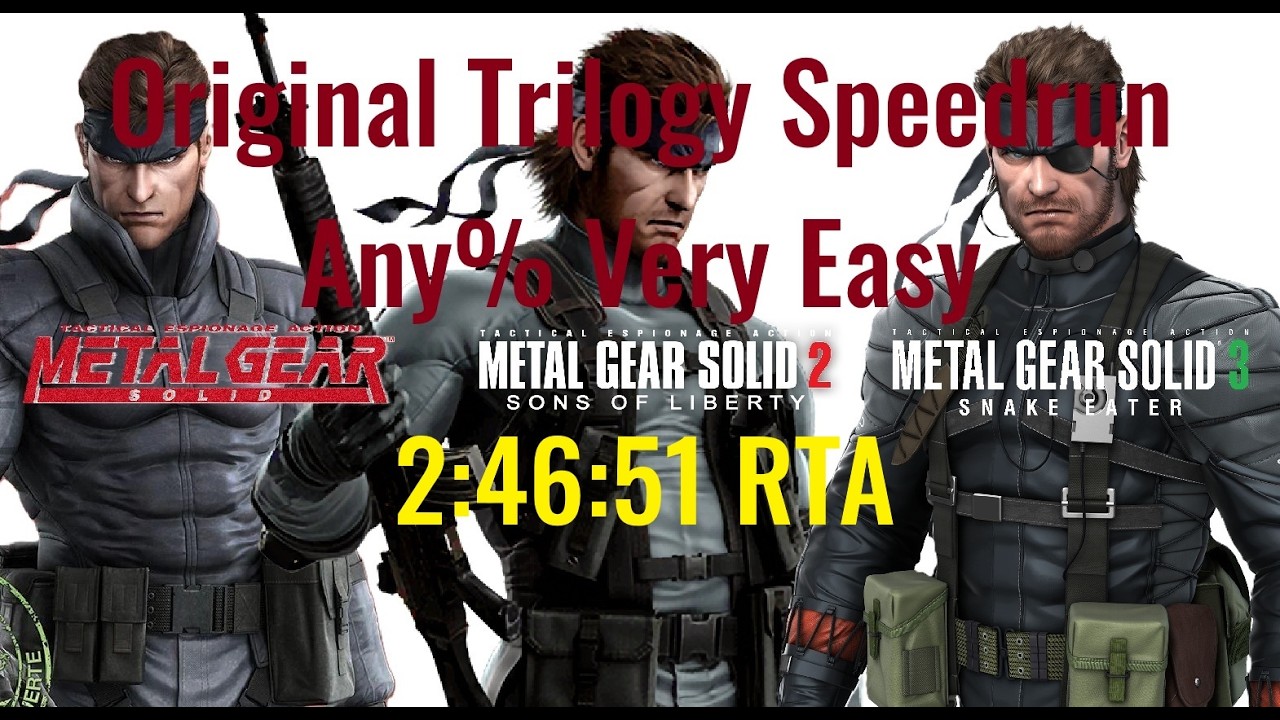 Metal Gear Solid 1-3 Trilogy Speedrun in 2:46:51 RTA