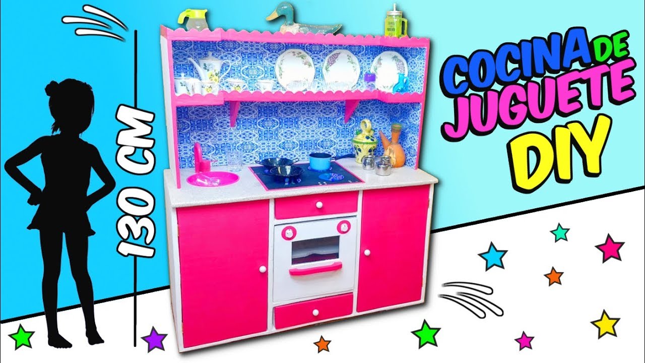 MANUALIDADES HECHAS CON CARTÓN COCINA DE JUGUETE