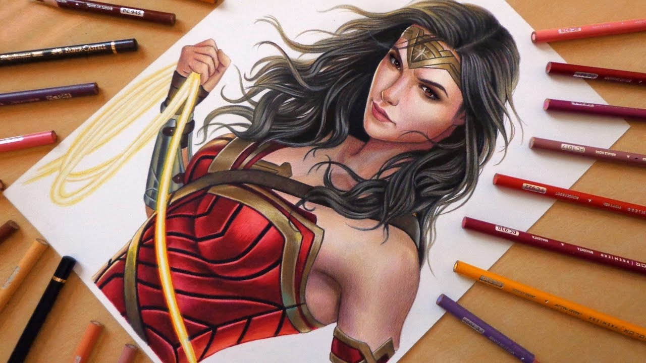 Speed Drawing: Wonder Woman | Gal Gadot