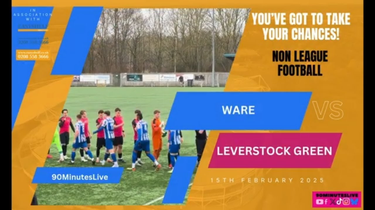 Highlights of the game between Ware FC and Leverstock Green FC Non league football