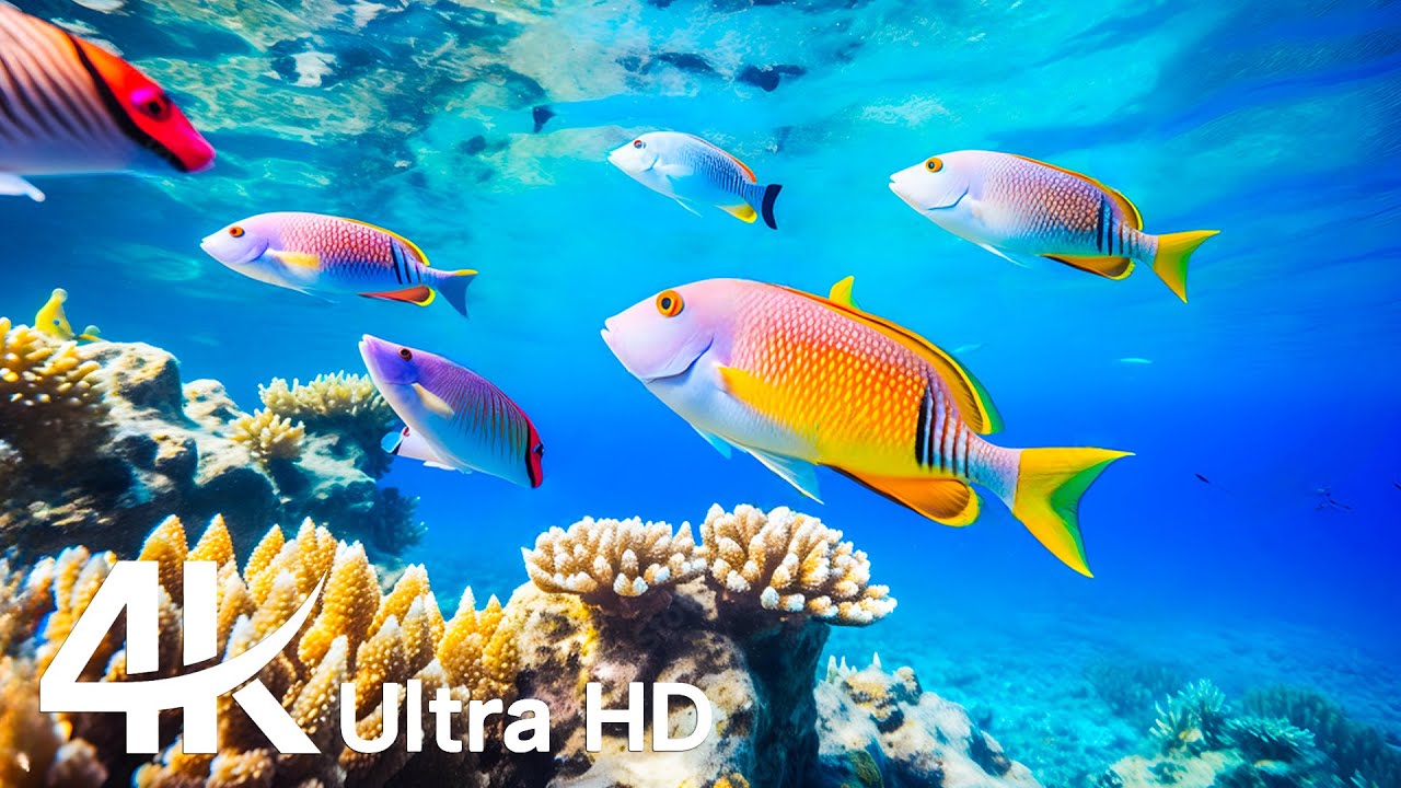 The Best 4K Aquarium - Dive Into The Mesmerizing Underwater Realm, Sea Jellyfish, Coral Reefs #3