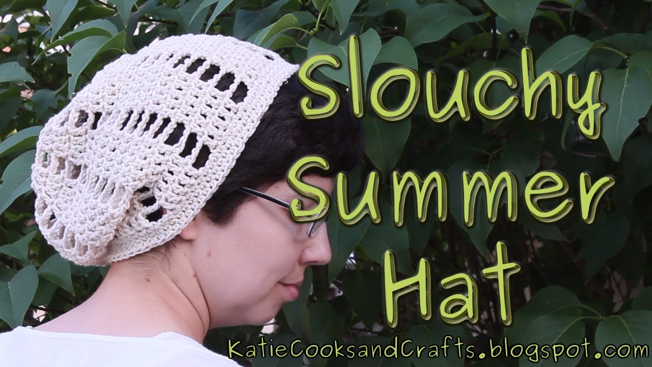 Slouchy Summer Hat Crochet Tutorial