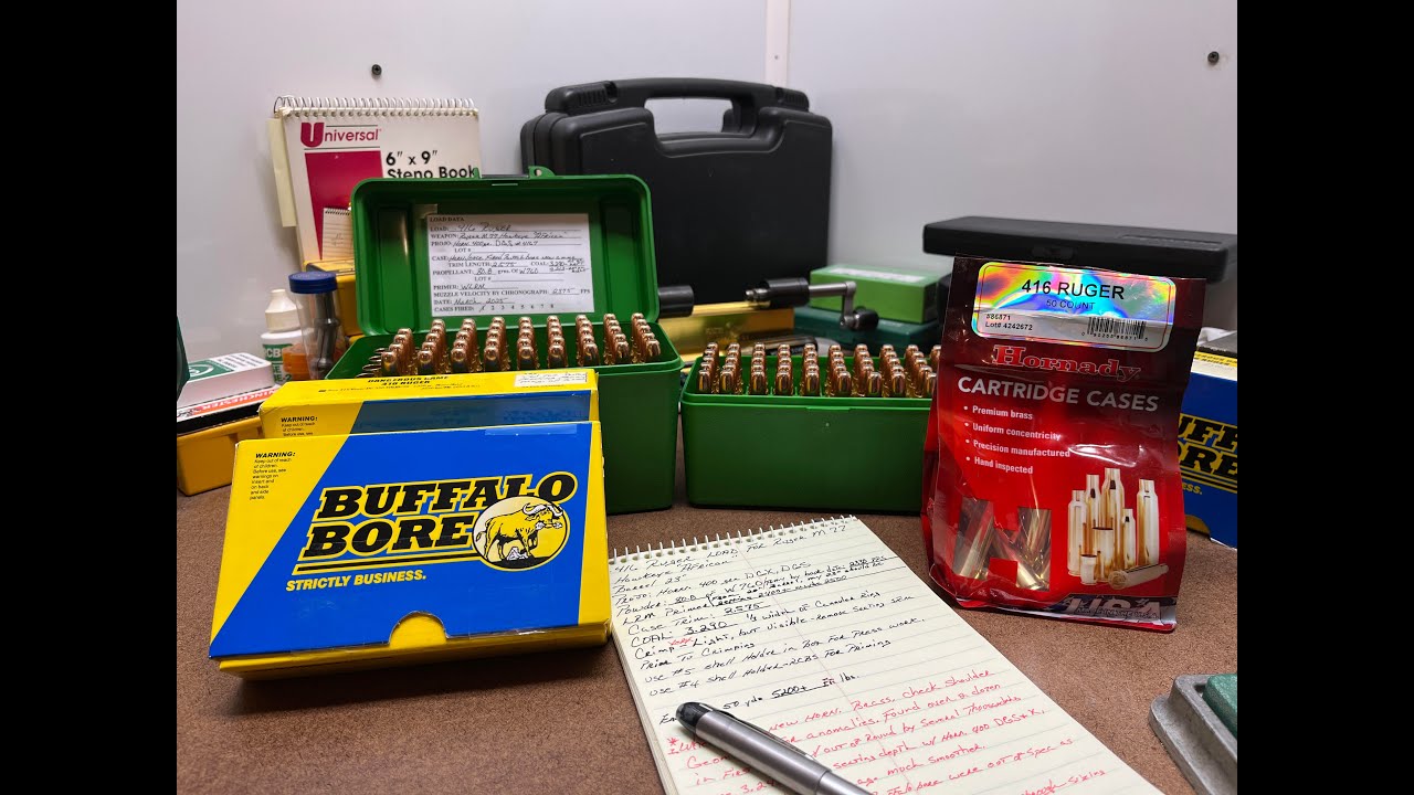 MESSAGE TO TIM SUNDLES REGARDING ISSUES WITH HORNADY .416 RUGER CASES USED IN BB AMMO AND BEYOND