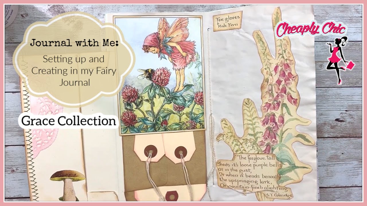 Setting up and Creating in my Fairy Journal - Grace Collection
