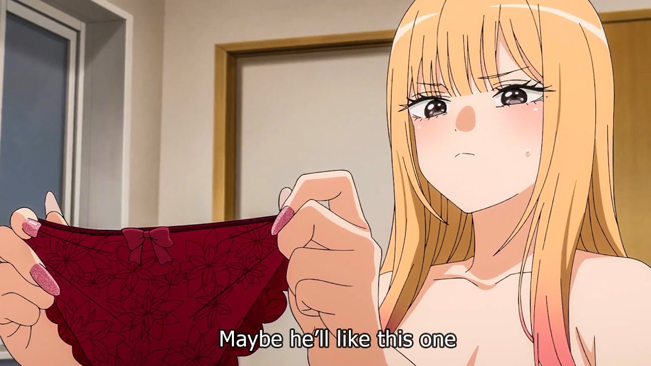 Marin Prepare Her Body & Hint Gojo Go All The Way Pansu 😱😏 Anime Funny Moment - My Dress Up Darling