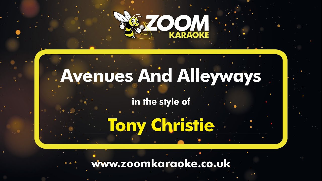 Tony Christie - Avenues And Alleyways - Karaoke Version from Zoom Karaoke