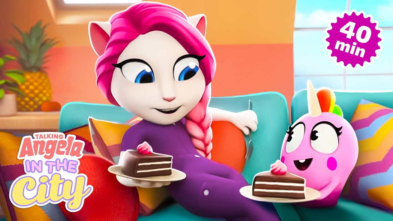 Angela's Apartment Makeover ✨ Talking Angela: In The City Cartoon Compilation