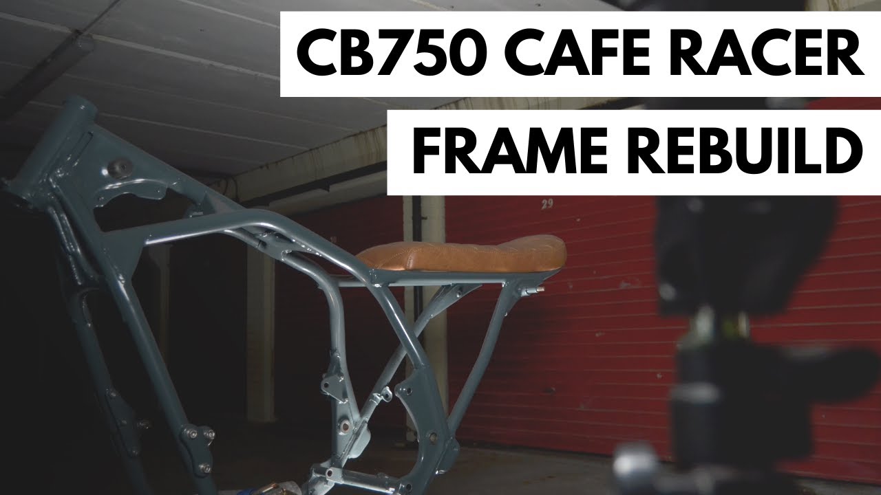 Frame Hoop Welding, Detab and Powder Coating - Honda CB750 Cafe Racer Build Ep8