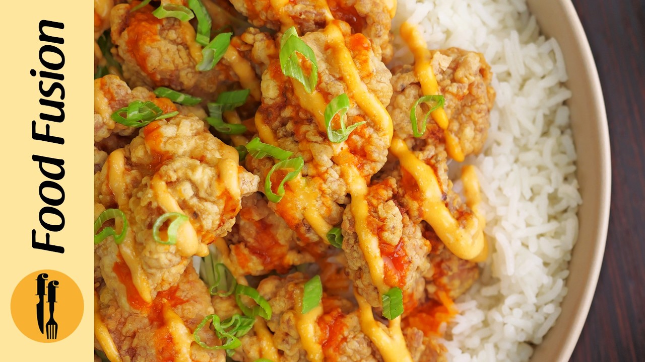 Рецепт курицы карааге с рисом от Food Fusion