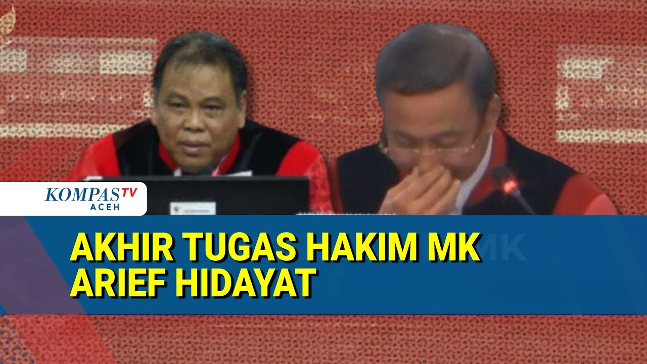 Sidang Terakhir Hakim Arief Hidayat, Suhartoyo Tampak Haru