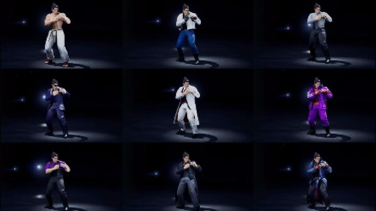 TEKKEN 8 ⚡KAZUYA MISHIMA OUTFITS LEGACY EVOLUTION⚡T1 TO T8 PART 2