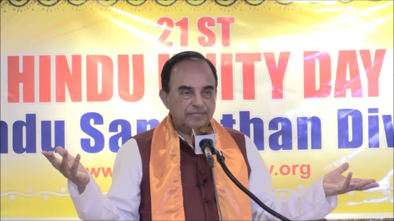 Dr. Subramanian Swamy’s speech | 21st Annual Hindu Unity Day | September 10, 2016 |  New York, USA