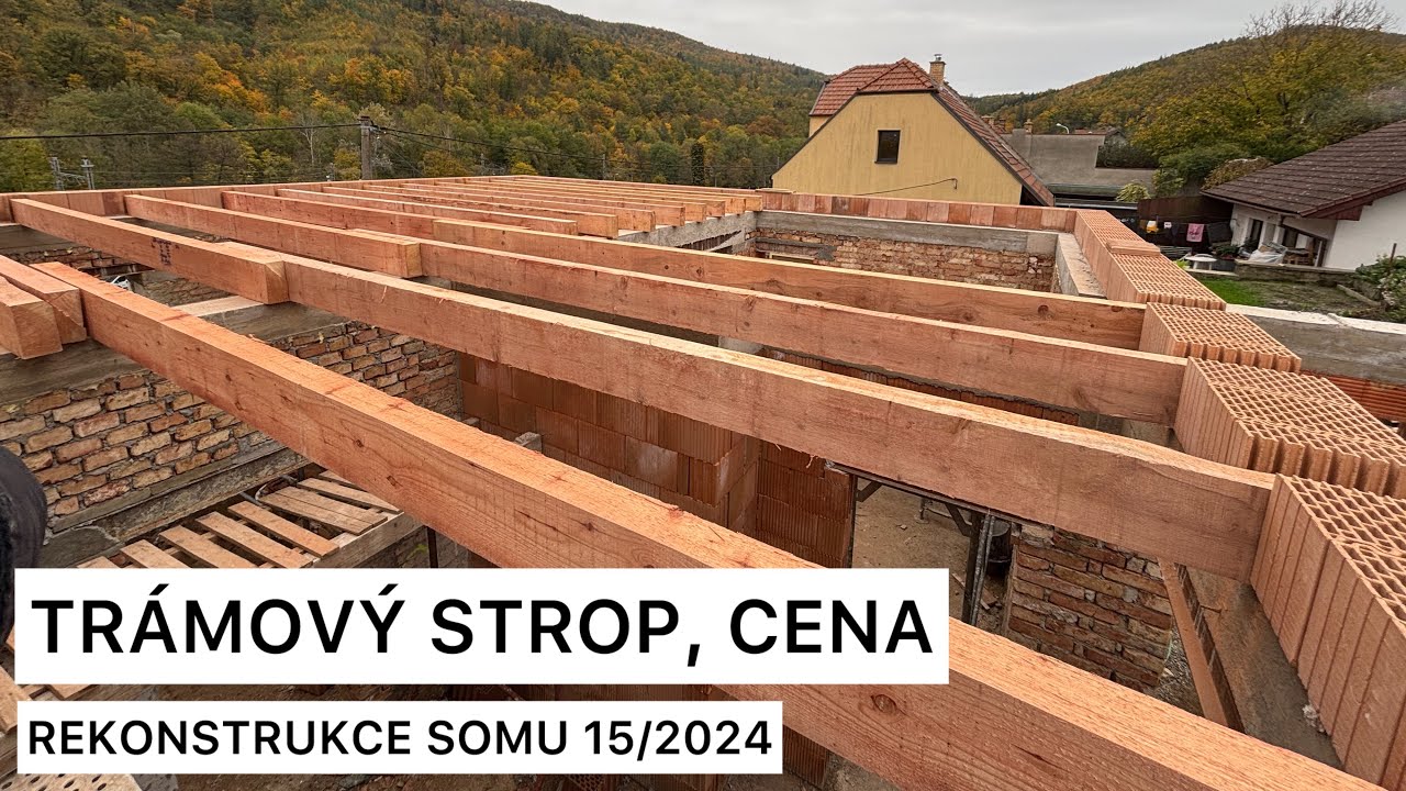 Jak jsem dělal nový TRÁMOVÝ STROP a kolik stál peněz? REKONSTRUKCE DOMU