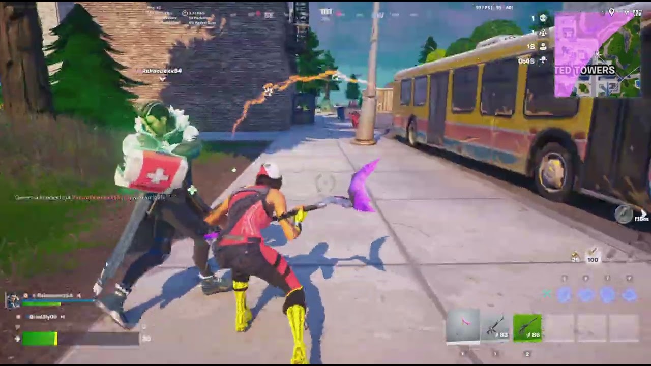 Playing Fortnite