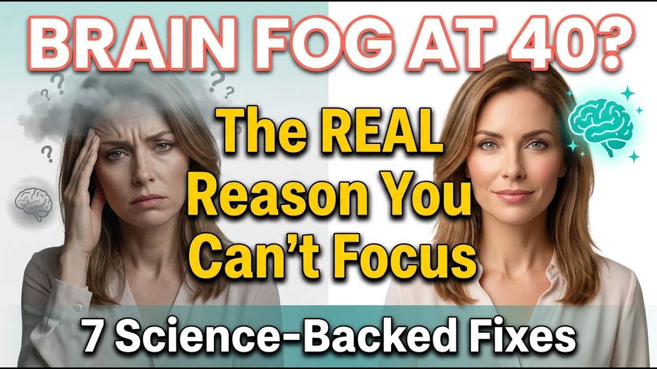 Why Your Brain Fog Gets WORSE After 40 (And 7 Science-Backed Fixes That Work)