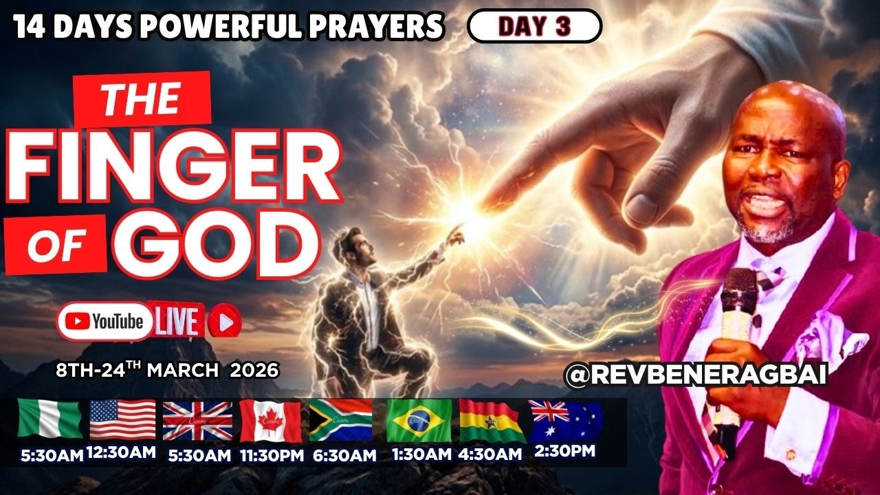 14 DAYS PRAYER | THE FINGER OF GOD DAY 3 #jesus #foryou #prayer  #revbeneragbai #gospel #god