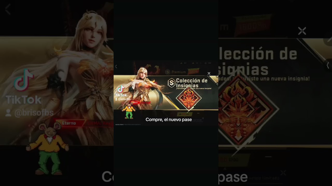 compre el pase y me dieron mi 2da insignia #bloodstrike