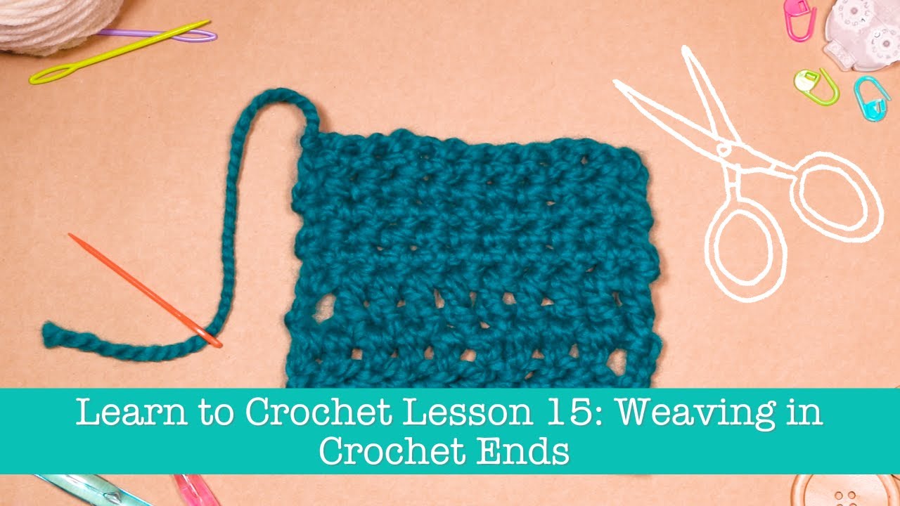 Weaving in Crochet Ends
