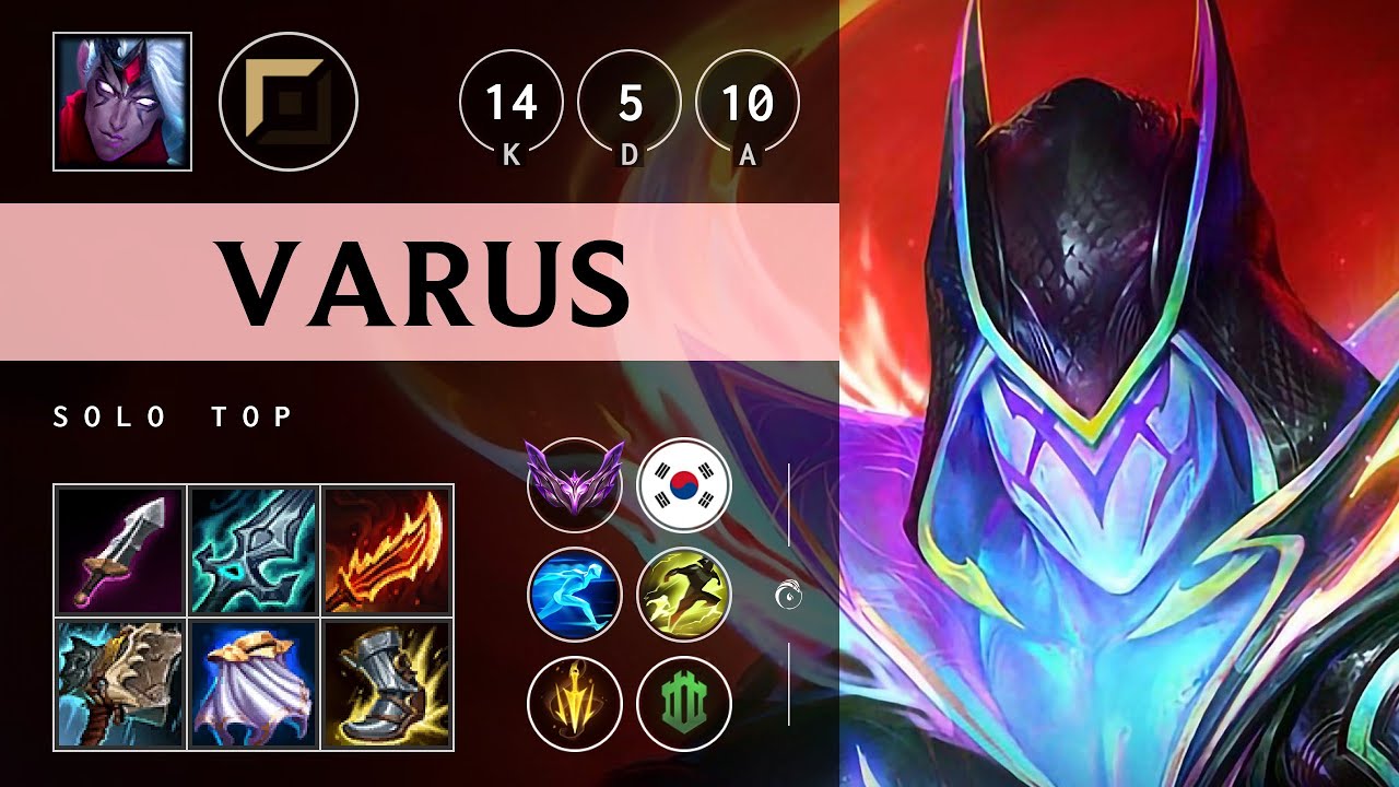 Varus Top vs Gangplank - KR Master Patch 25.06