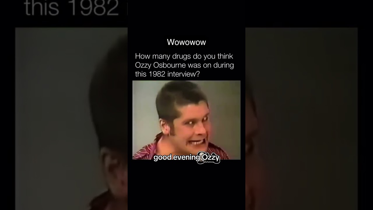 Ozzy Osbourne Was Too High For This Interview