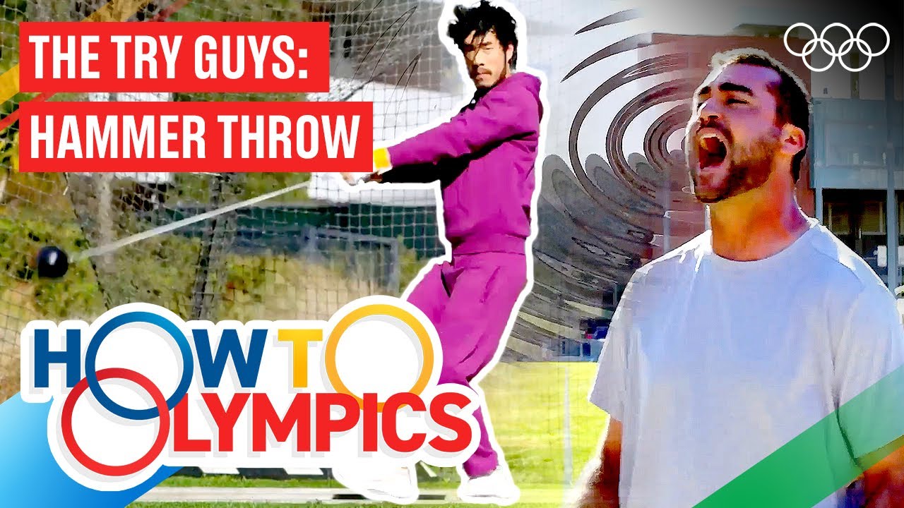The Try Guys Learn The Hammer Throw
