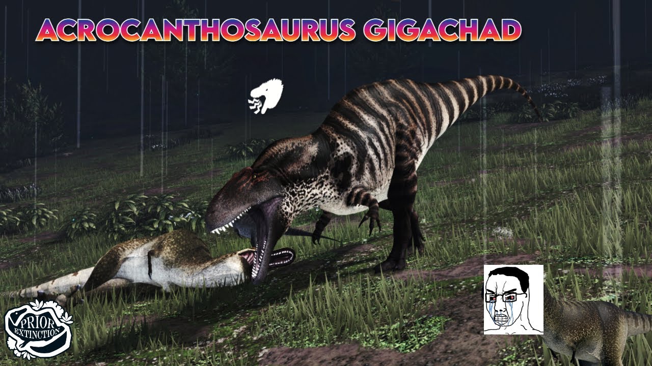Acrocanthosaurus Hunting Compilation - Prior Extinction
