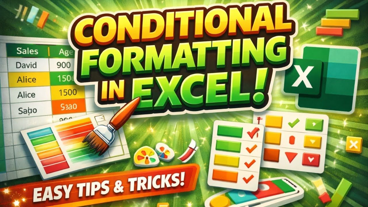 Conditional Formatting in Excel | Business Analytics | DU |