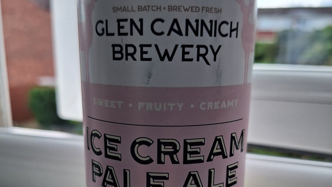 753. Glen Cannich Brewery Ice Cream Pale Ale Pale Ale Raspberry White Chocolate 4% SCOTLAND 🏴󠁧󠁢󠁳󠁣󠁴󠁿
