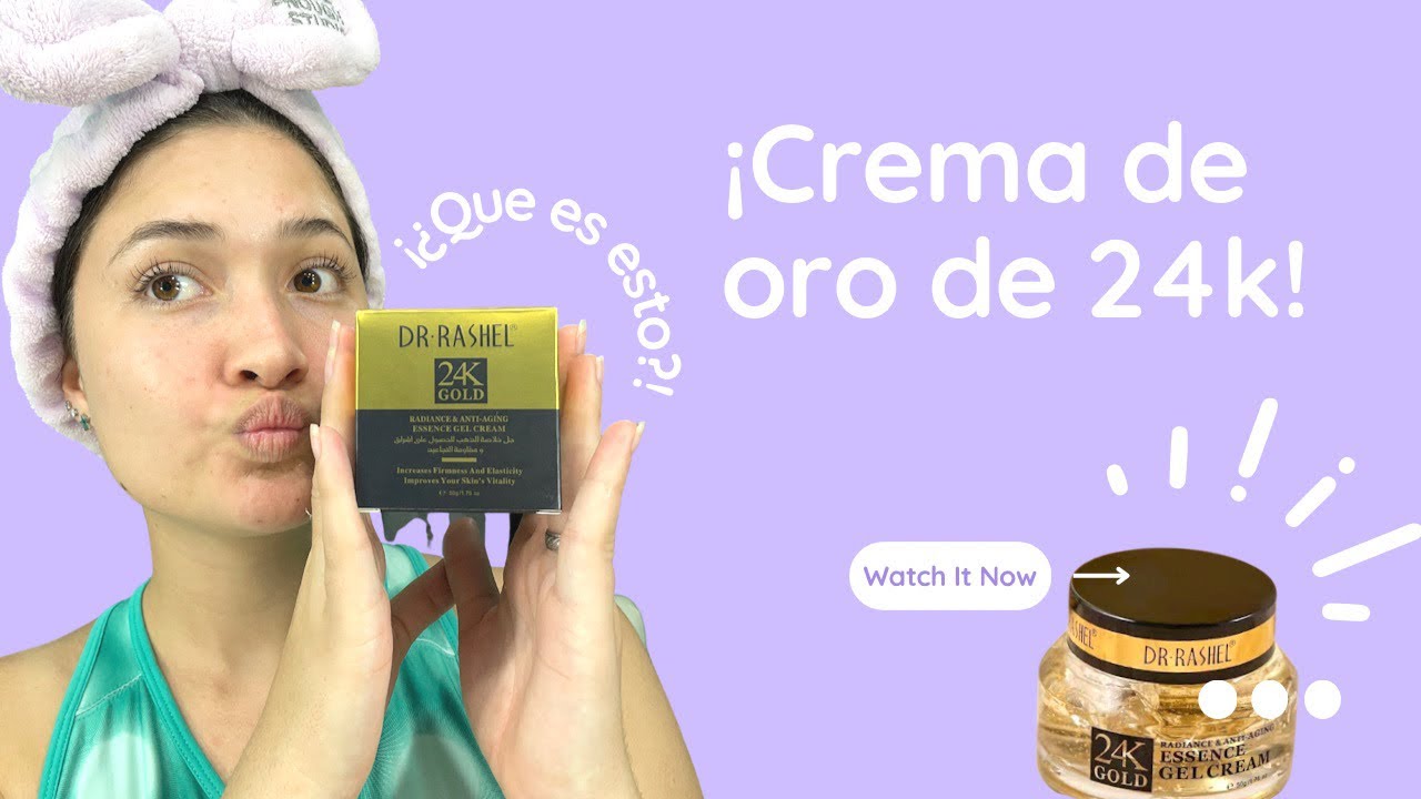 Me aplico 24k de oro | ¡Mira lo que pasa! | Crema 24k oro DR RASHEL