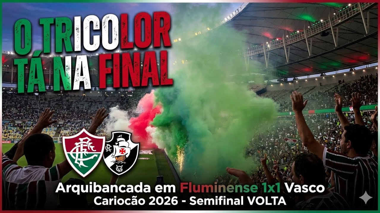 O TRICOLOR TA NA FINAL - ARQUIBANCADA EM FLUMINENSE 1x1 vasco - CARIOCÃO 2026 semifinal VOLTA
