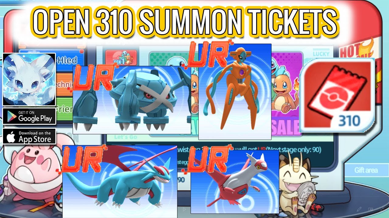 Spectral Savanna | Open 310 Summon Tickets get UR Pokemon | Spectral Savanna Android iOS Game