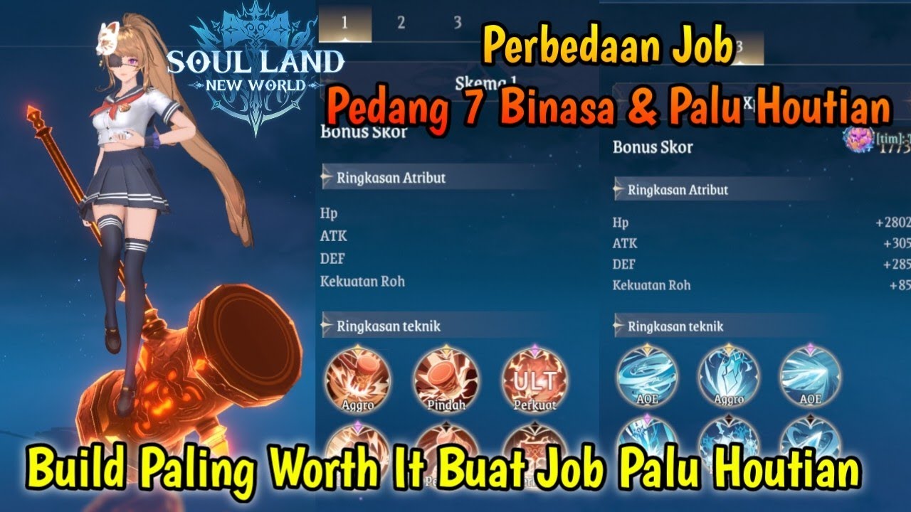 Build Worth It Untuk Job Palu Houtian | Apakah Bagus.??? - Soul Land New World Gameplay