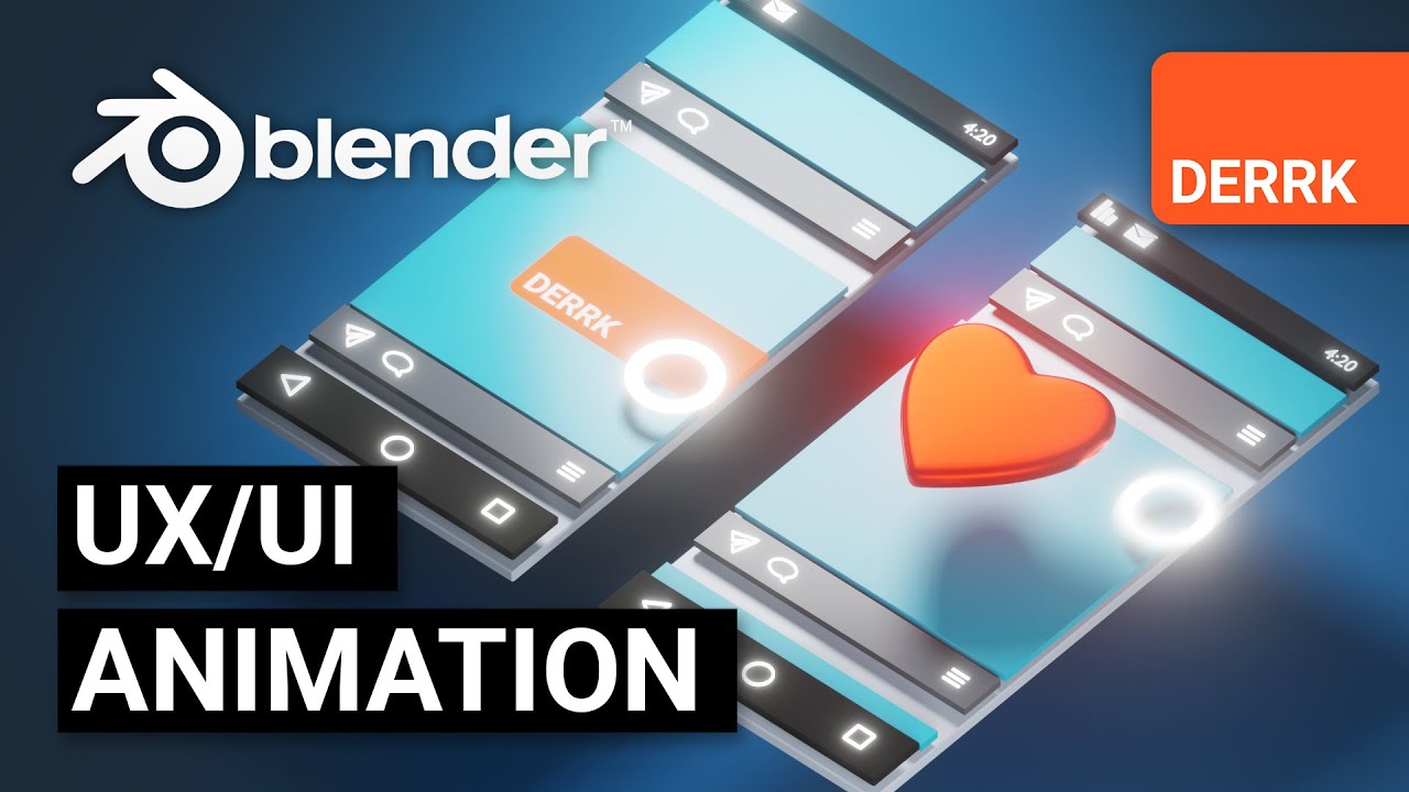 3D UX/UI Animation in Blender 2.8