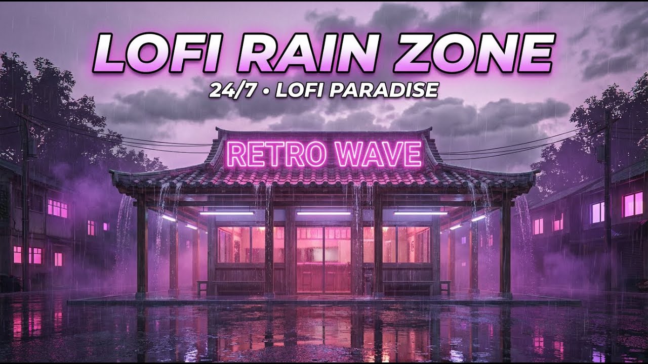 Lofi Music for Calm and Relax 💿 Retro Rain & Peaceful Vibes