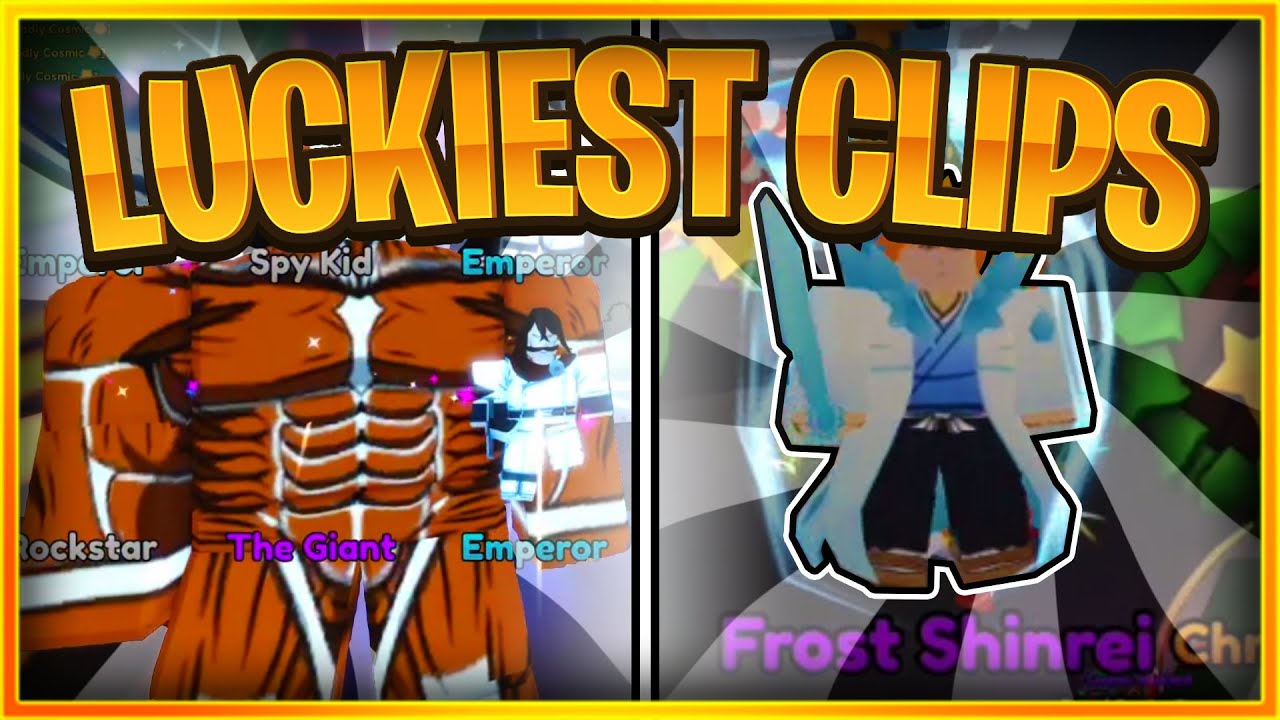 The 🍀LUCKIEST CLIPS in Anime Champions Simulator 🎄CHRISTMAS Edition!
