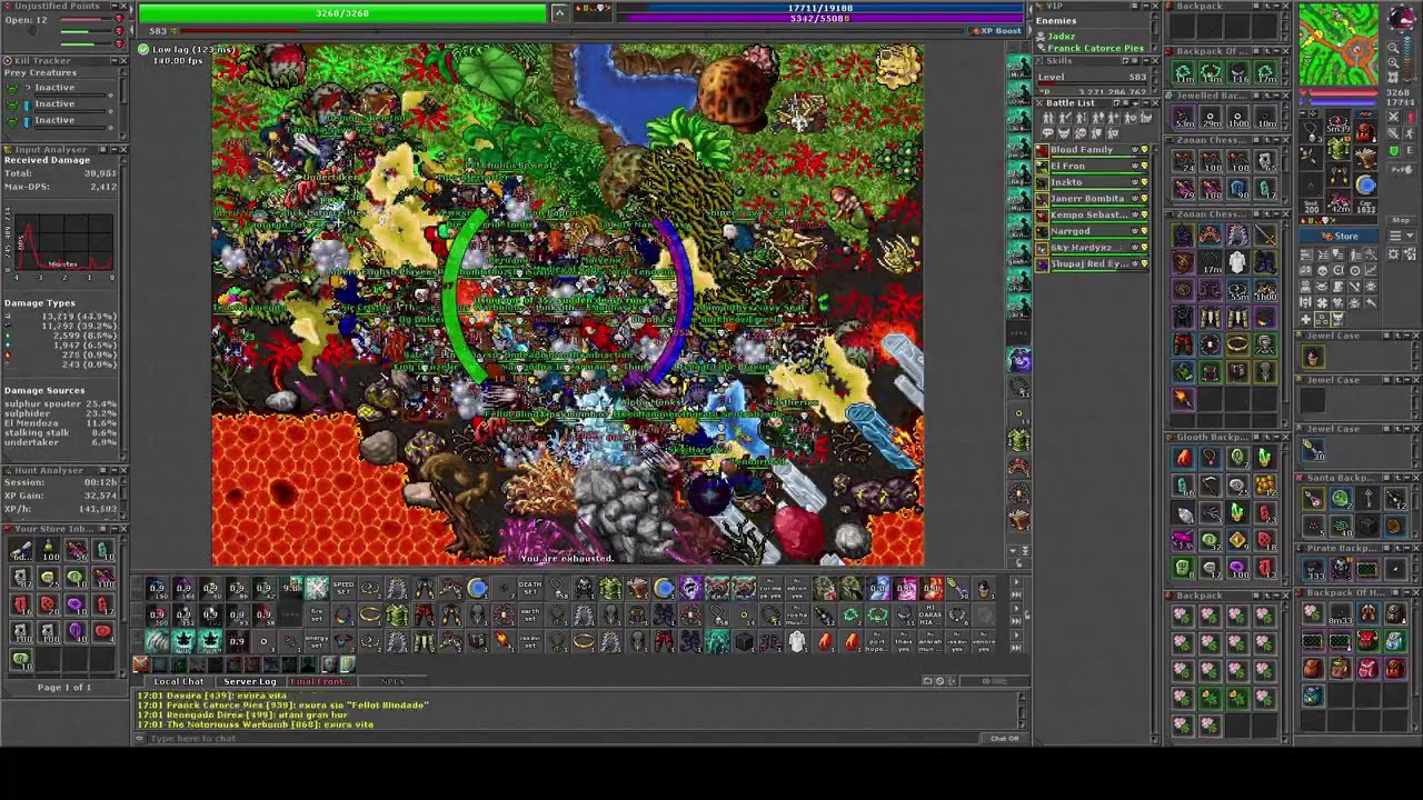 Tibia War Talera- Josh Fullbomb 1380 ED + El Mendoza 1250 RP