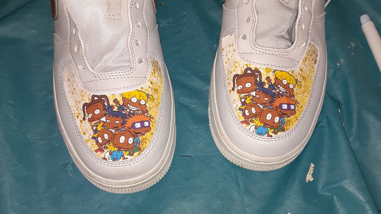 How to put pictures on shoes Air Force ones shoes