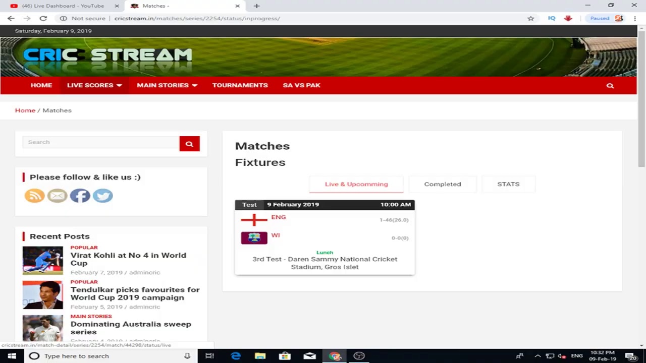 Welcome BT Live Stream