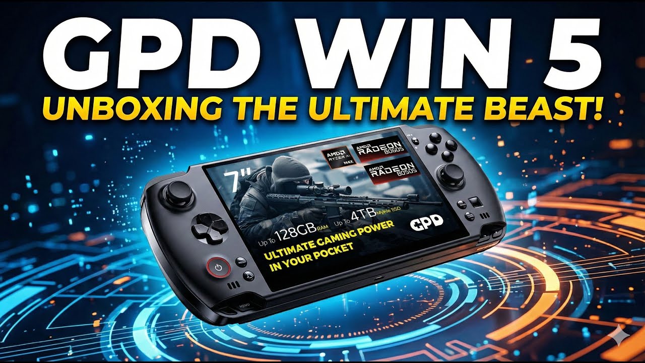 НАКОНЕЦ-ТО ЗДЕСЬ: Распаковка и первые впечатления от розыгрыша GPD Win 5! 🤯