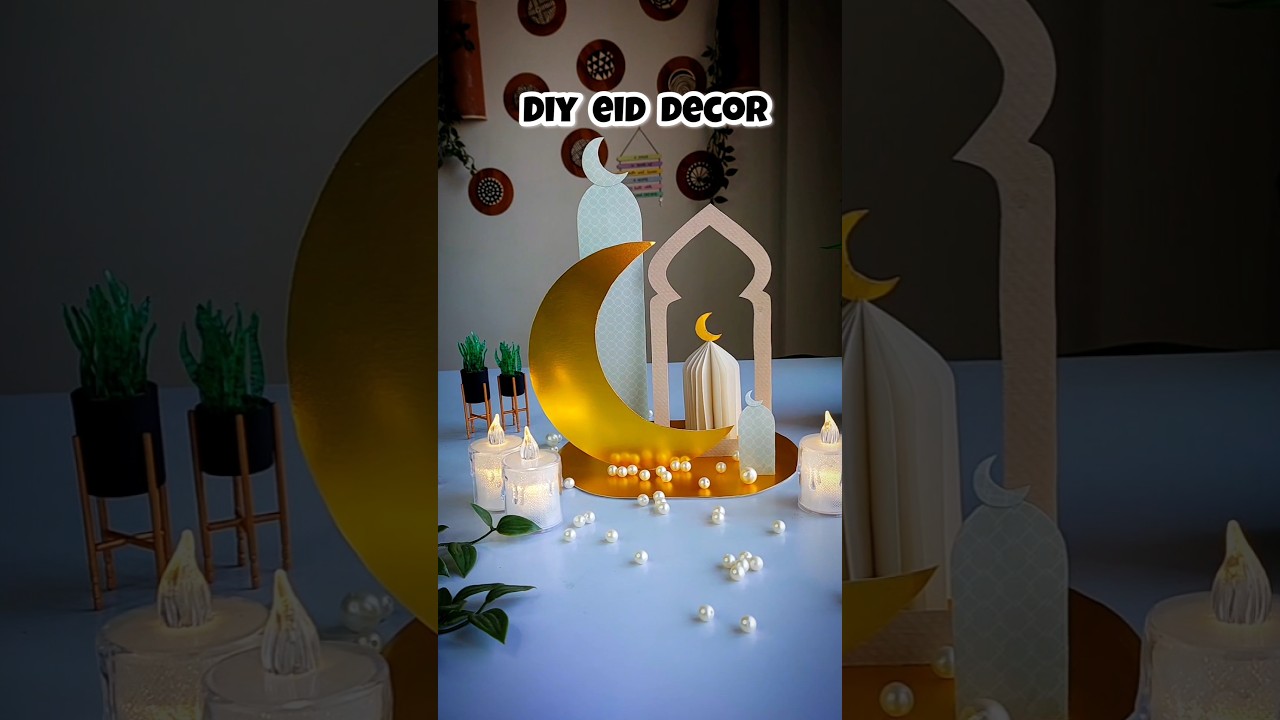 Shadi Ke Cards Se Eid Ka Chand Banaya #diy #craft #eid #eidmubarak